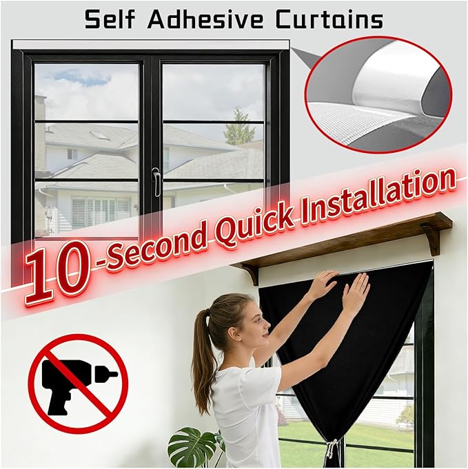 Removable 100% Blackout Shade