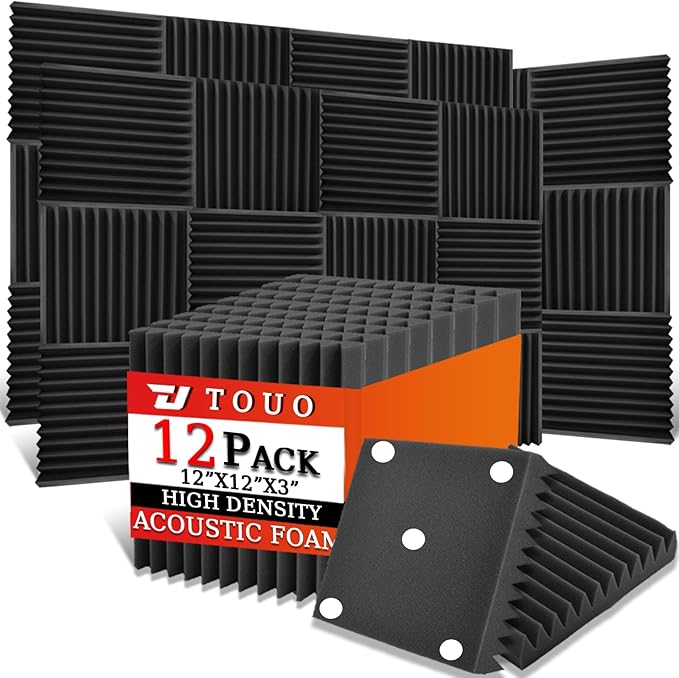 12 Pack Acoustic Panels – Sound Proof Foam Panels