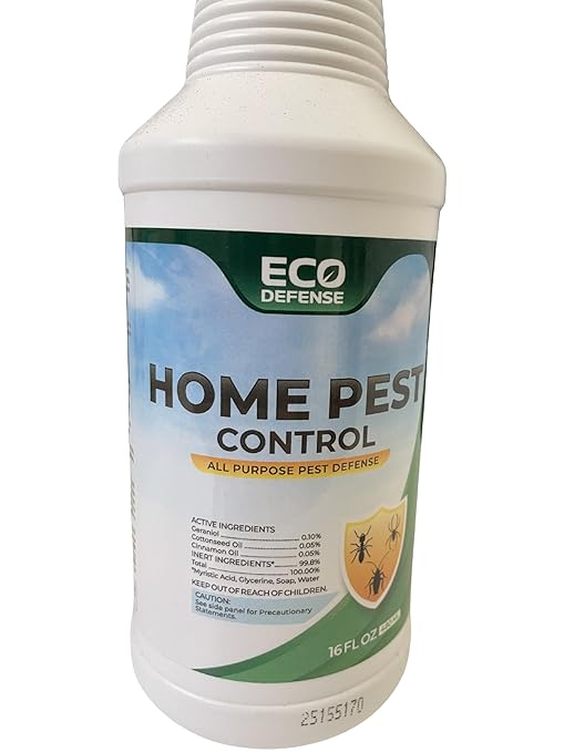 Eco Defense Biobased Pest Control Spray - Ant, Roach, Spider, Bug Killer and Repellent - Natural Indoor & Outdoor Bug Spray - Child & Pet Friendly