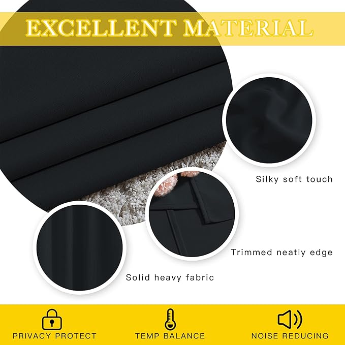 NICETOWN Blackout Curtain for Sliding Door, Patio Door Curtains, Thermal