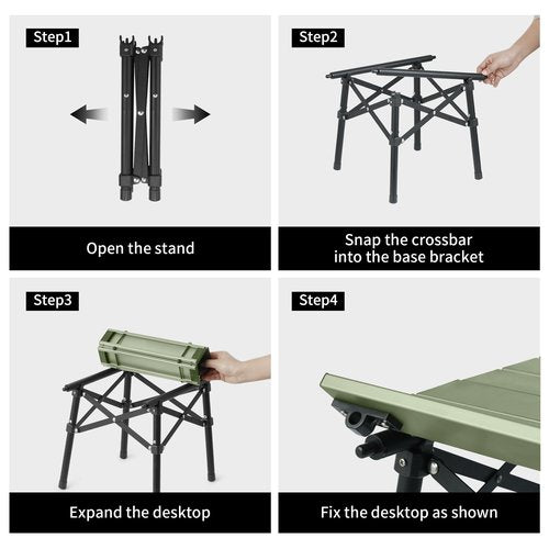 Naturehike Portable Camping Table, Aluminium Folding Table, Ultralight Camp Table Small Table for Camping Hiking Backpacking Outdoor Picnic