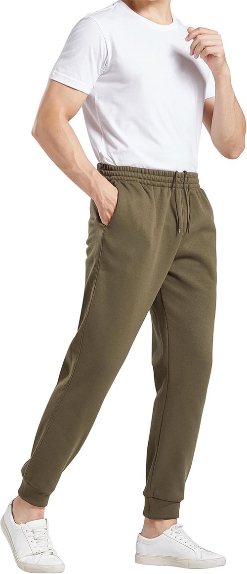 MLYENX Fleece Sweatpants for Men - Comfy Athletic Jogger Pants with Pockets | 2/3 Pack