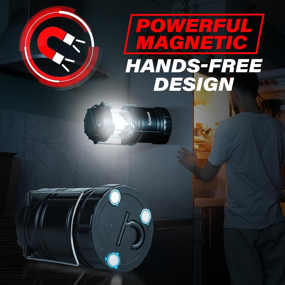 Skiennix 4-Pack Solar Camping Lanterns - Rechargeable LED with USB & AA Battery | Waterproof & Collapsible for Emergencies, Hiking, and Power Outages
