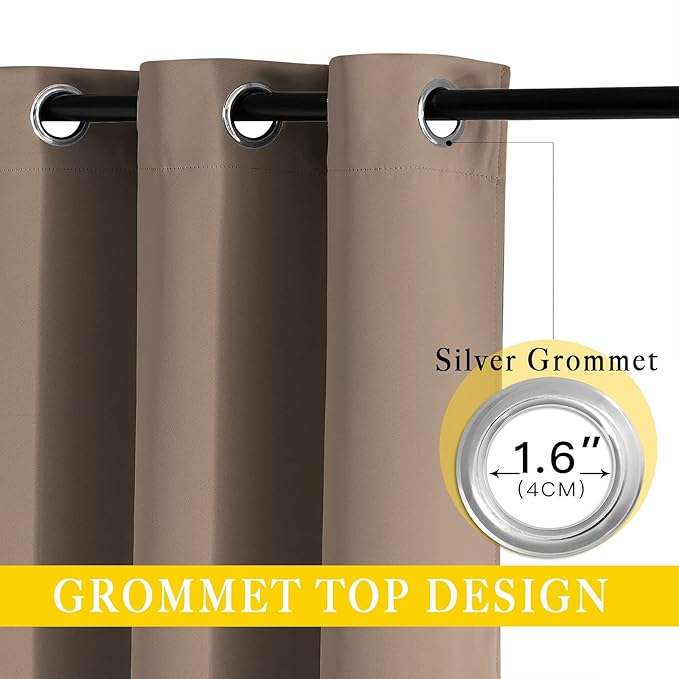 NICETOWN Blackout Blinds for Patio Door, Sliding Door Insulated Blackout