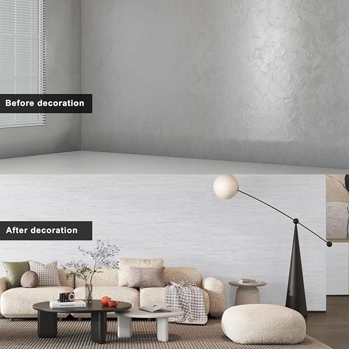 3D Wall Panels Peel and Stick – 23.82"x110" PVC Faux Travertine Texture