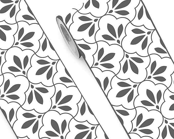 FLFK Wallpaper Border Black and White Patterns Peel and Stick Wall Border Self
