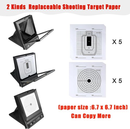 EZYoutdoor Portable Airsoft Target Trap - Foldable Shooting Net with Mesh Catcher & Replaceable Targets