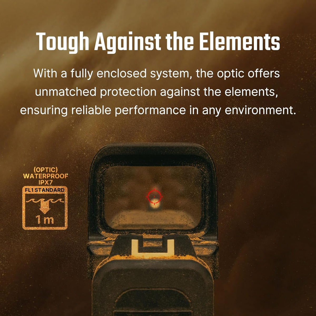 OSIGHT SE Enclosed Micro Reflex Sight - 2 MOA Dot & 32 MOA Circle Dual Reticle | Compact Red Dot for Concealed Carry