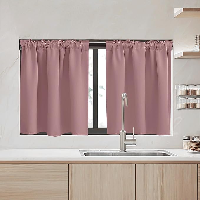 RYB HOME Small Window Curtains