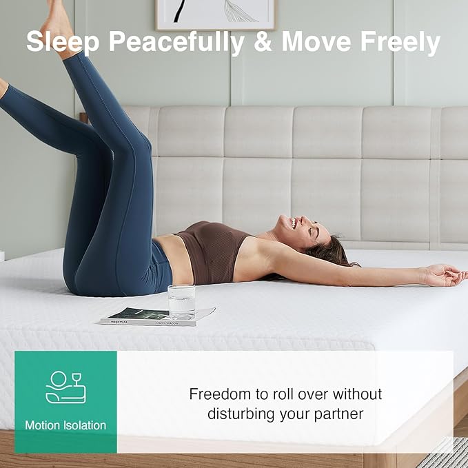 Novilla King Mattress, 10 Inch King Size Mattresses in a Box with Cooling Memory Foam & Reinforced Support Foam for Back Pain Relief & Refreshed Sleep with Motion Isolation Meduim Firm Feel