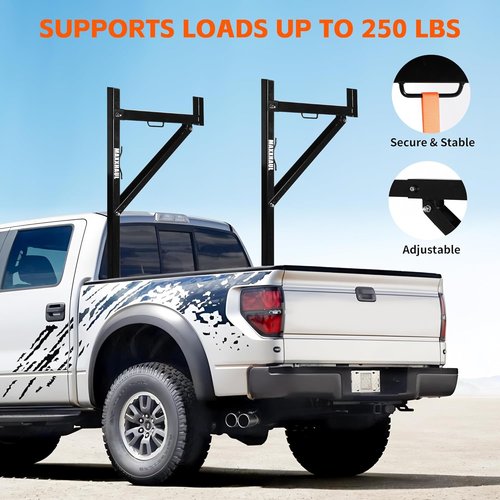 MaxxHaul 70233 Heavy Duty Ladder Rack. , Black
