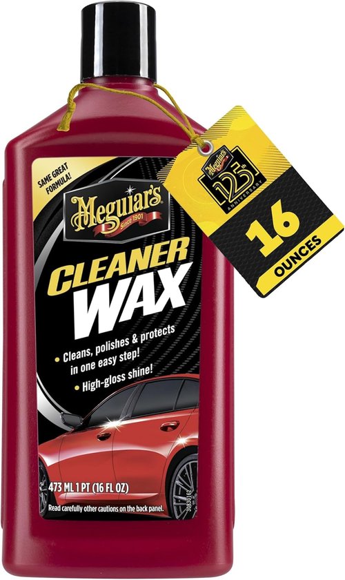 Meguiar’s Cleaner Wax - Liquid Car Wax for DIY Drivers | Cleans, Polishes & Protects - 16 Oz Bottle