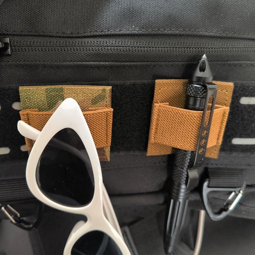 Tactical Cable Storage Board, Helmet Headphone Vest Backpack Accessories Wires Organizer Holder (2Green Cam 2Black 2Khaki)