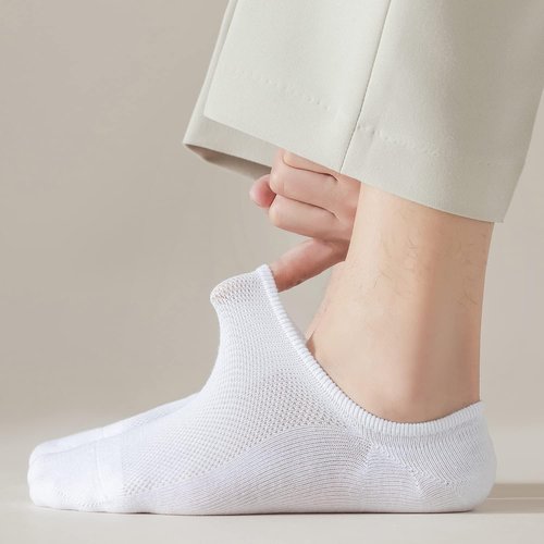 Mottee&Zconia No Show Ankle Socks - Anti-Skid Cotton for Men | Comfortable Low Cut Design