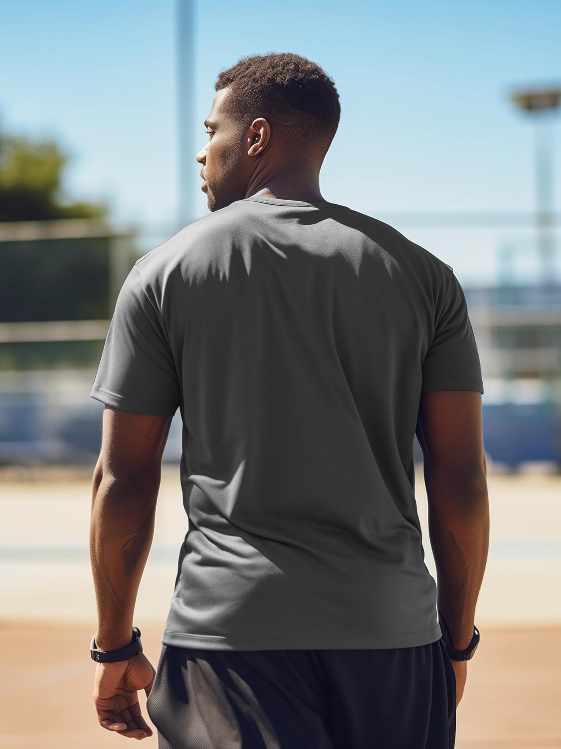 Skiennix Men's Short Sleeve Quick-Dry Athletic T-Shirt - Ideal for Running & Gym Workouts