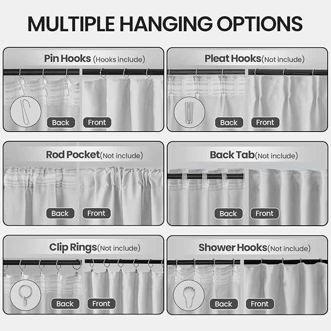 Floor to Ceiling Curtain for Wall Ceiling Mount Track