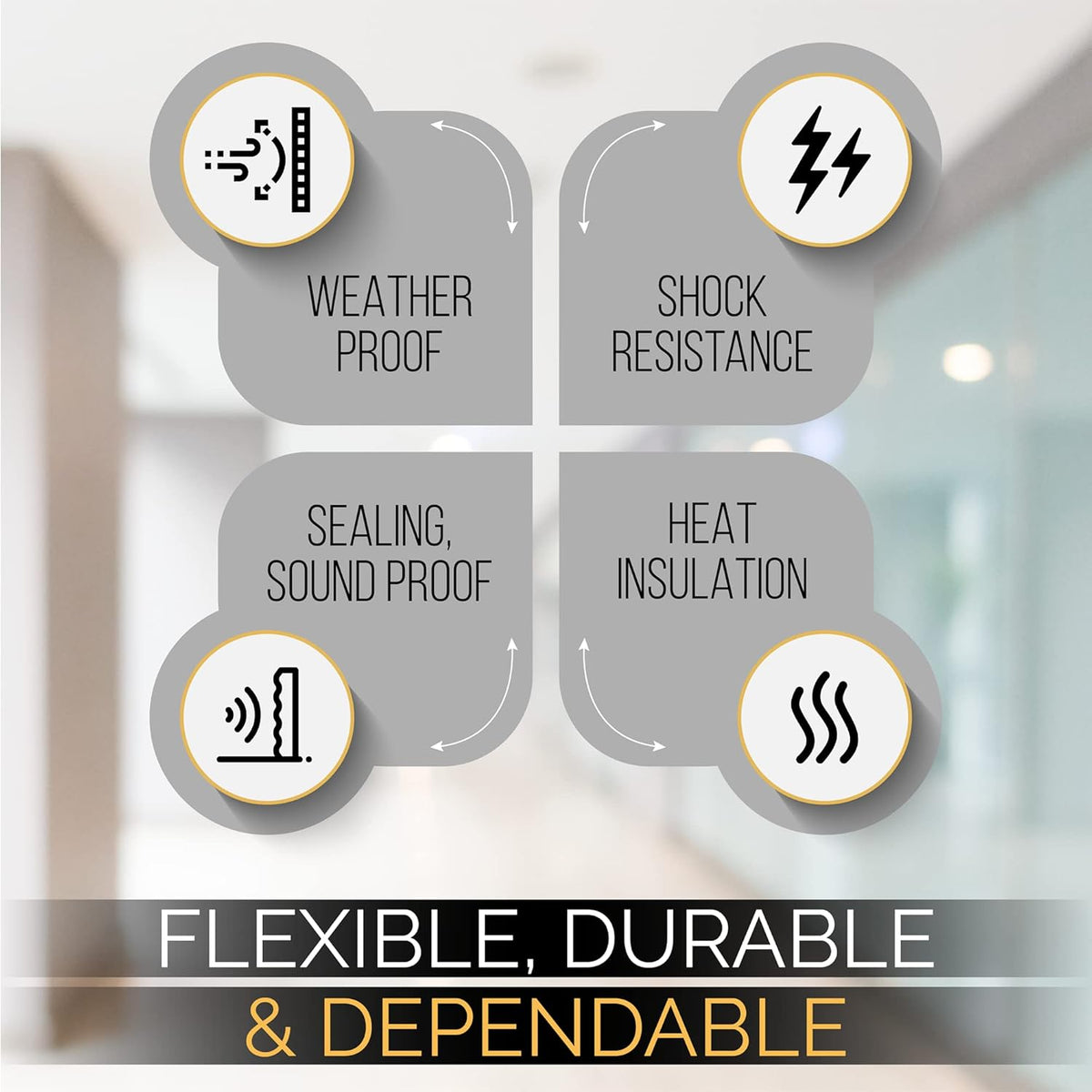 High Density Foam Weather Stripping Door Seal Strip Insulation Tape Roll for Insulating Door Frame, Window, Air Conditioner | Self Adhesive Sealing Weatherstrip (White, 1/2 in x 1/4 in 30 Ft)