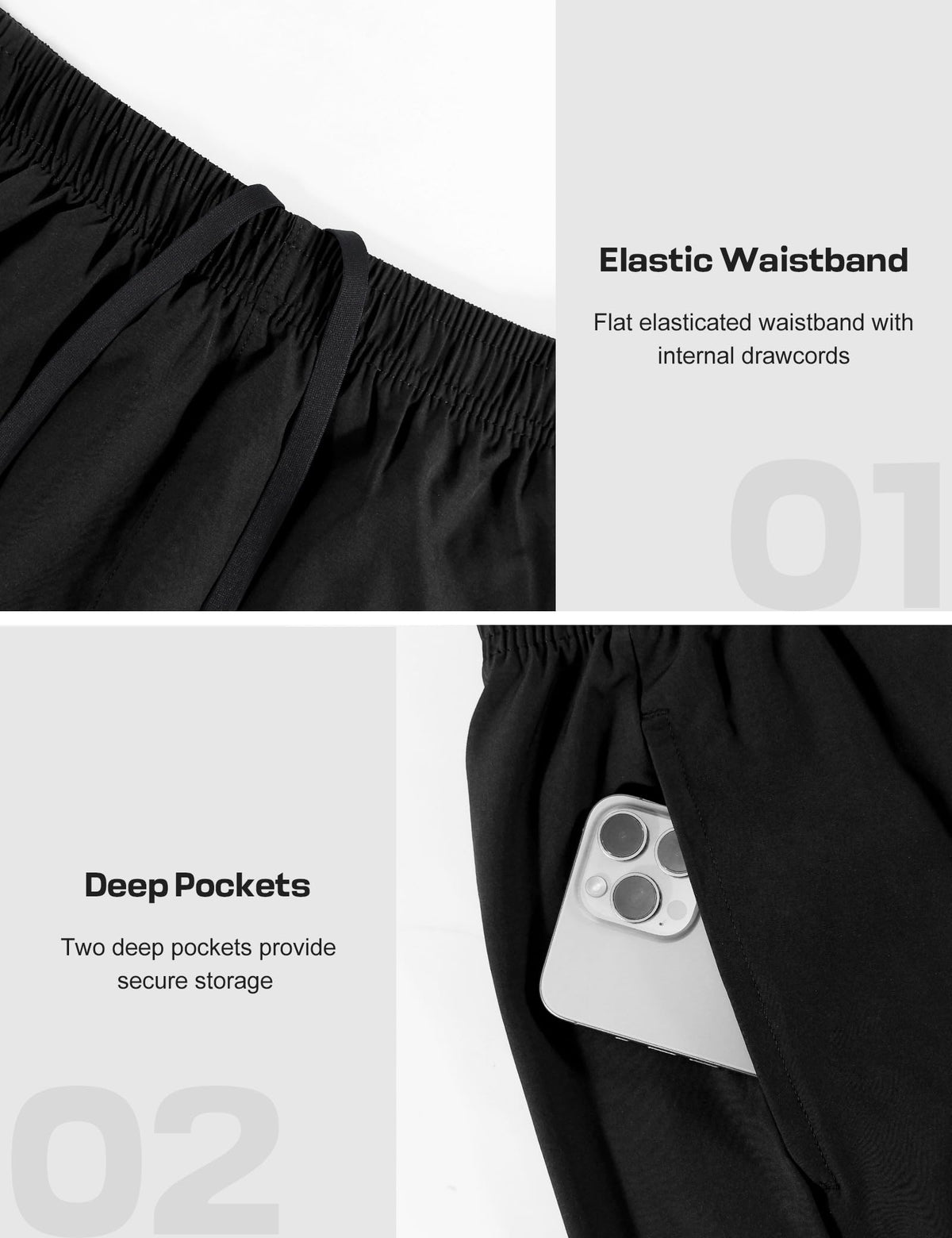 Naarts Men's Athletic Shorts 9'' Quick Dry Workout Running Shorts Lightweight Sports Gym Basketball Shorts with Pockets