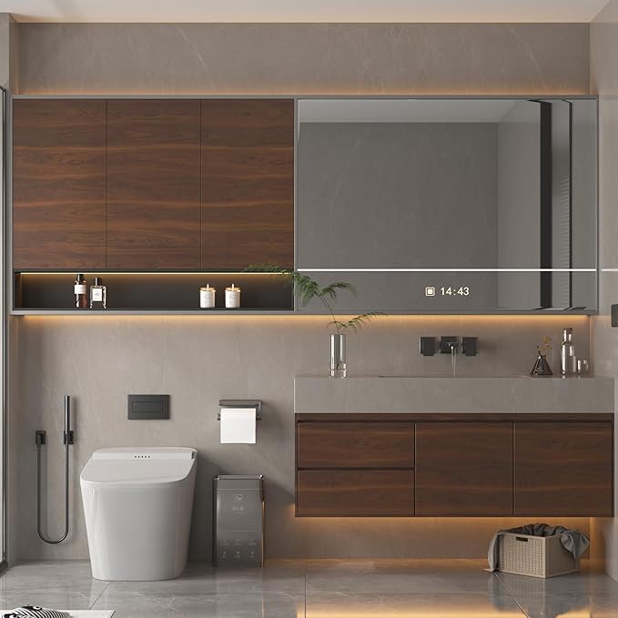 BOMENG Walnut Wood Contact Paper 32x354 inch Dark Brown Wood Wallpaper Peel and