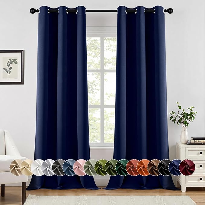 MIULEE Blackout Curtains for Bedroom Living Room 2 Panels, Thermal Insulated
