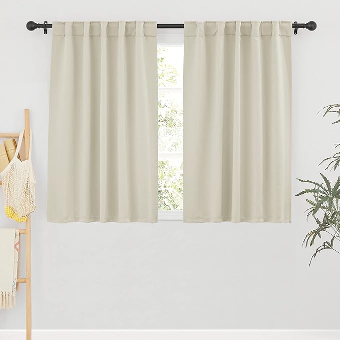 RYB HOME Blackout Curtains for Living Room Thermal Insulated Privacy Solar
