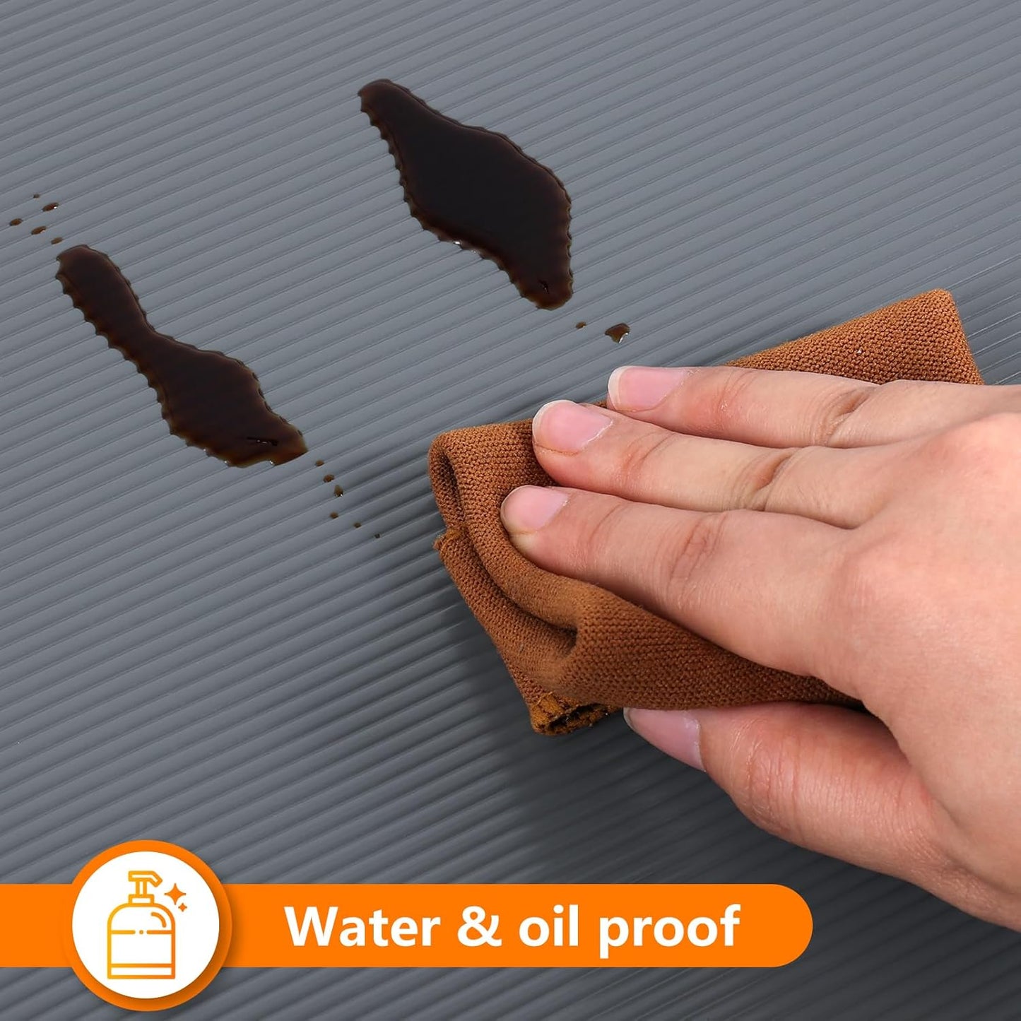 Shelf Liners for Kitchen Cabinets Drawer Liner Non Adhesive Cupboard Mat EVA Material Waterproof Refrigerator Mats Washable Fridge Liner for Cupboard and Desks Liner Gray 11.8 x 118 Inches