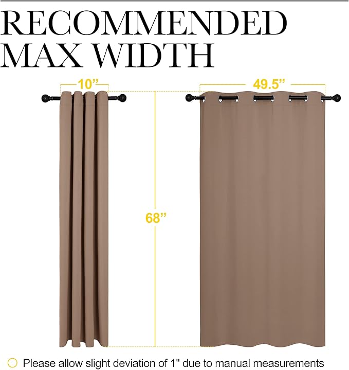 NICETOWN Blackout Window Curtains and Drapes