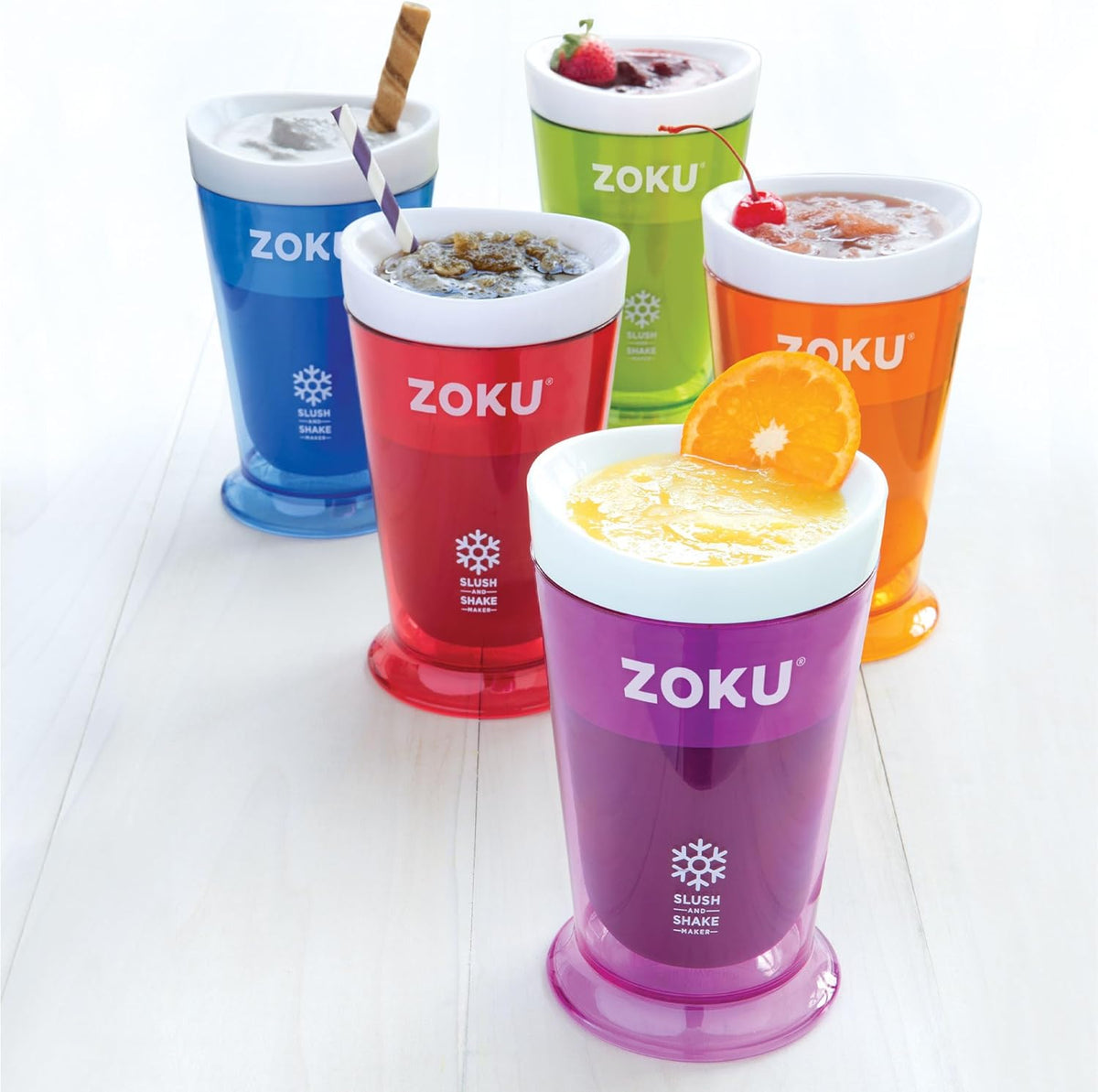 ZOKU Original Slush Maker - Compact Single-Serving Smoothie & Milkshake Maker | BPA-Free Green
