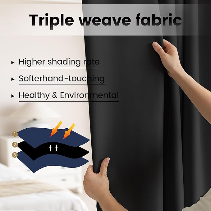 Room Divider Blackout Ceiling Track Curtains