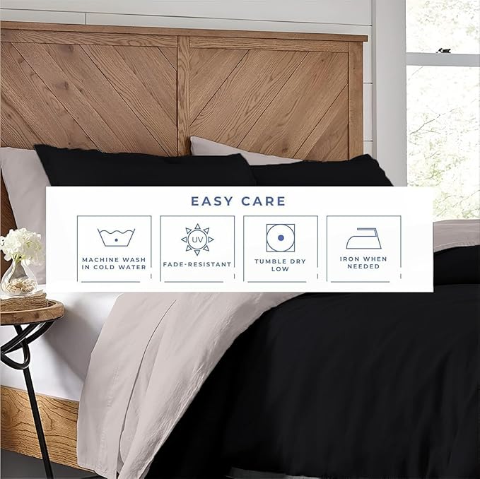 Kotton Culture 120"x120" 1 Pc Super King Plus/Super Oversize King Duvet Cover Only 100% Egyptian Cotton - 600 TC, Zipper Closure & Corner Ties - Fits Only Extra Large Inserts - Night's Shadow