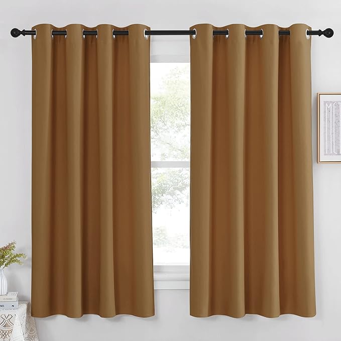 NICETOWN Bedroom Curtain 63 inch Length