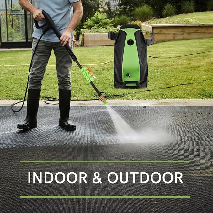 Commowner𝟓𝟎𝟎𝟎𝐏𝐒𝐈 𝐏𝐫𝐞𝐬𝐬*𝐮𝐫𝐞 𝐂𝐥𝐞𝐚*𝐧𝐞𝐫with 33ft Hose, Foam Cannon, 4 Tips, Green