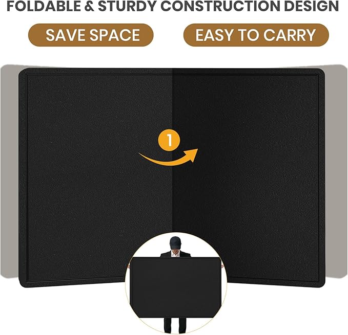 Large Bulletin Board, 48 X 36 inches Felt Board Notice Pin Board, Self-Adhesive
