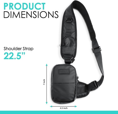 MVRK Waterproof Sling Bag - Versatile Crossbody Backpack with Keyholder for Travel & Hiking