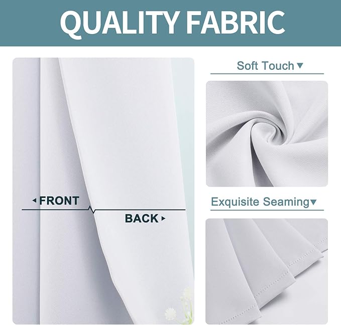 ChrisDowa Blackout Curtains 78 inches Long