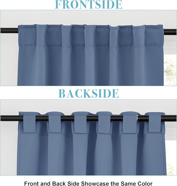 RYB HOME Bathroom Curtains Blackout