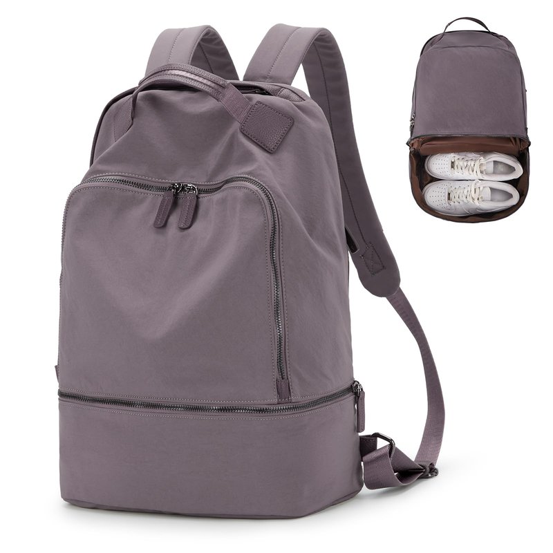 VENATIN Gym Backpack for Women Waterproof Small Gym Bag With Shoe Compartment Sports Essentials Cheer Backpack with Wet Dry Pocket,Purple