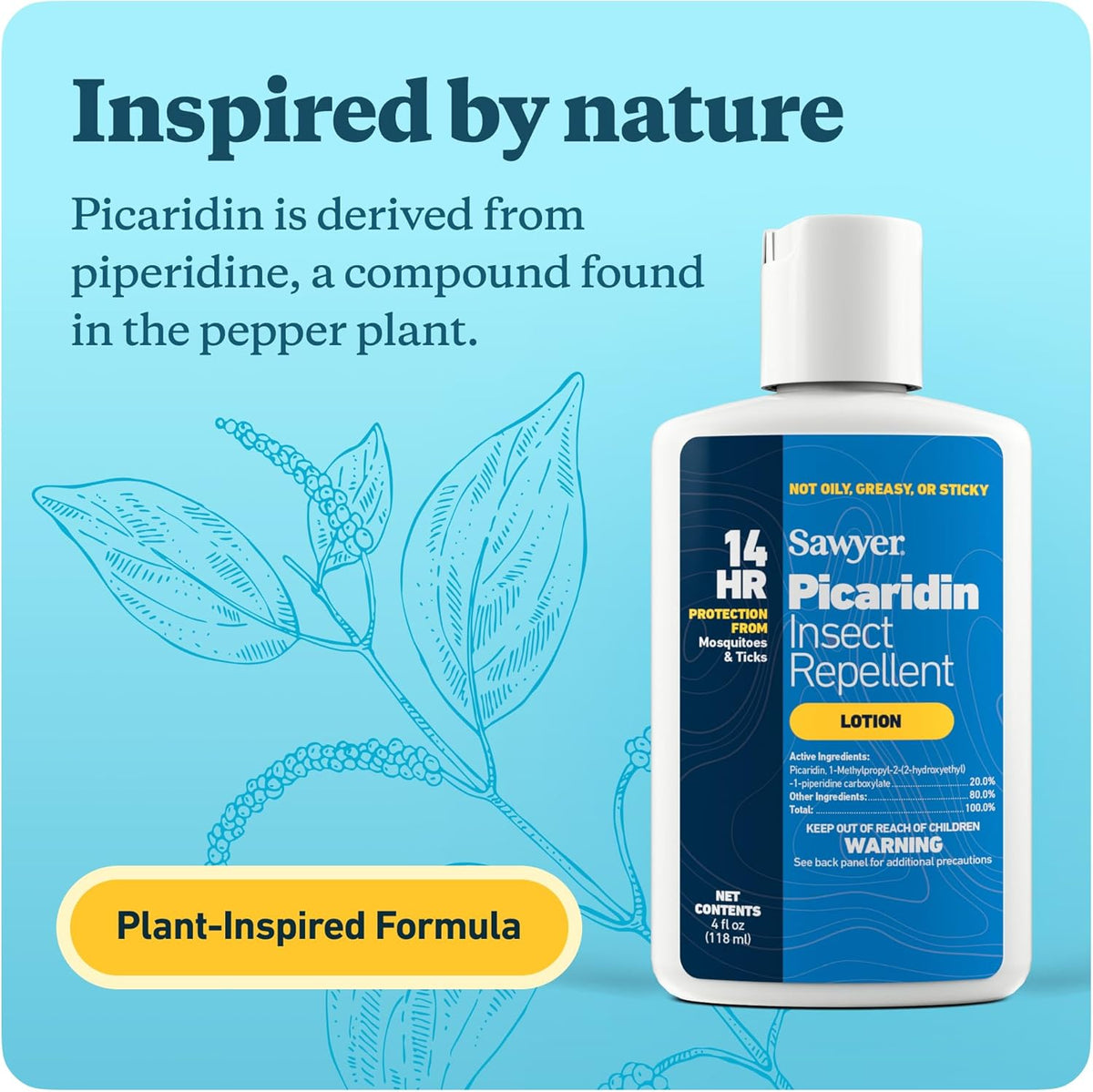 Premium Insect Repellent Lotion - 20% Picaridin, 4 oz | Sawyer Products SP564