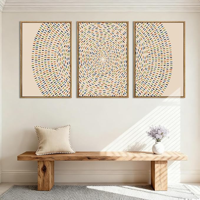 Anyzal Extra Large Jesus Feeds the 5000 Framed Wall Art 24x36 Inch Jesus Christian Canvas Wall Decor Religious Minimalist God Artwork for Living Room Bedroom Set of 3