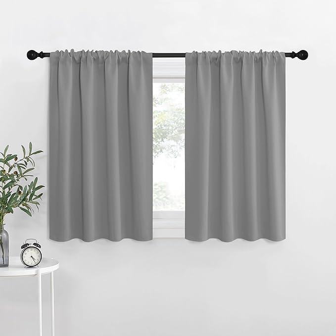 NICETOWN RV Blackout Curtains for Camper Windows, Short Room Darkening Drapes
