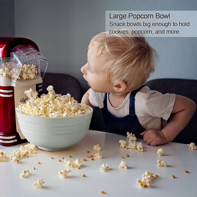 Homestockplus [Set of 6] 68 Oz Salad Bowls Large Serving Bowls Unbreakable Ramen Bowl for Salad, Soup, Ramen, Noodle, Oatmeal, Snack Apply to Kitchen, Freezer,Dishwasher & Microwave Safe