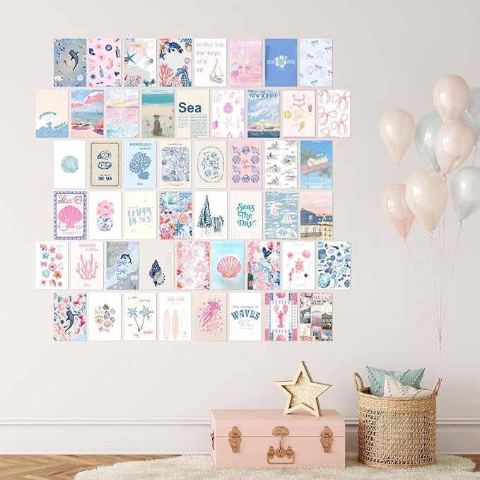 KBKBART Coastal Granddaughter Room Decor, Coastal Cowgirl Room Dorm Wall Decor