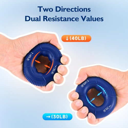 FitBeast Grip Strength Trainer - 9-Piece Finger Exerciser Kit for Forearm Strength & Recovery