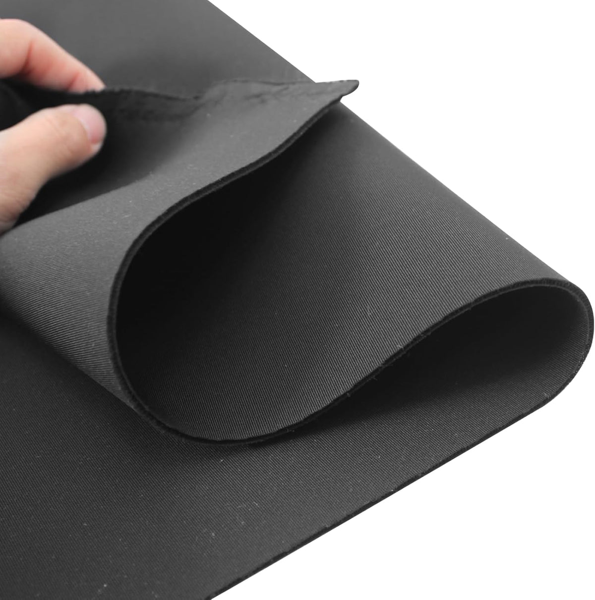 Skiennix Scuba Knit Fabric - Neoprene Polyester Spandex for Skirts & Jackets | 63" Wide (Black)