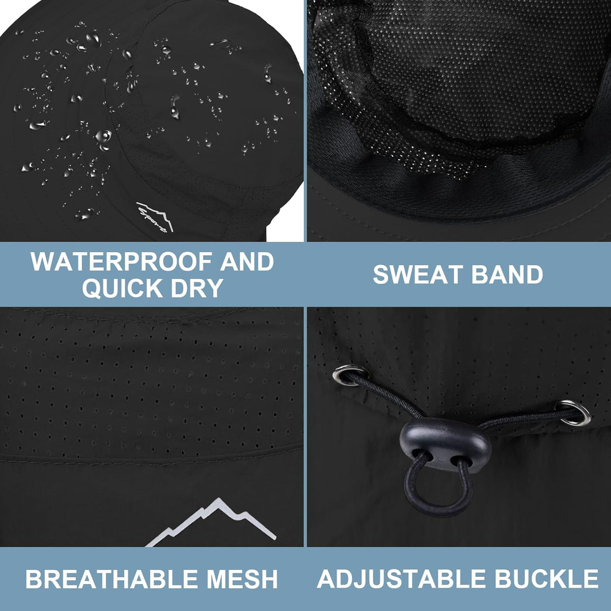 Sun Hat | UPF 50+ UV Protection for Men & Women | Wide Brim Hiking & Fishing Hat