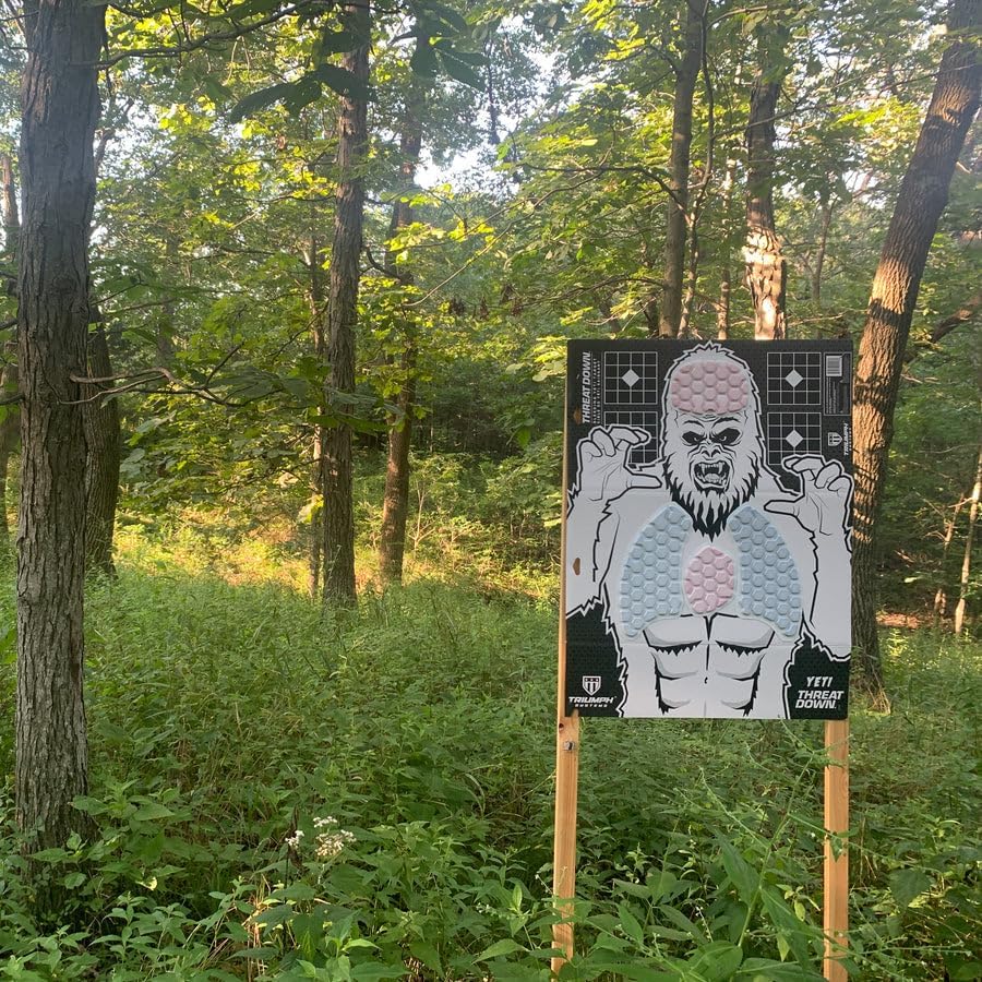 Threat Down Yeti Silhouette Target