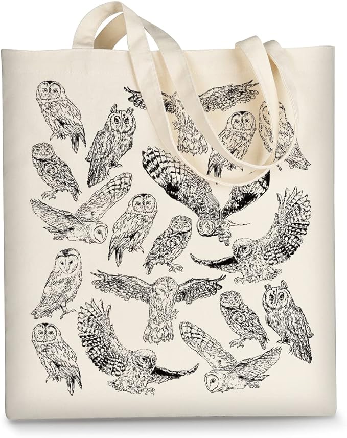 AUSVKAI Canvas Tote Bag Aesthetic for Women, Cute Reusable Cloth Cotton Bags for Shopping Beach Grocery