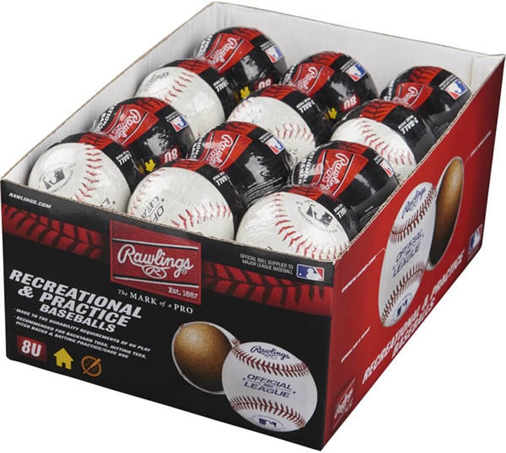 Rawlings | Youth 8U Baseballs for Recreation and Practice | 24 Count Pack