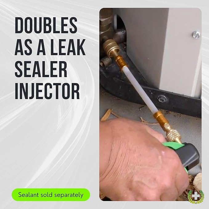 Leak Saver AC Drain Line Cleaner Tool & Leak Sealant Injector | Condensate Line Co2 Drain Gun | AC Drain Line Unclogger
