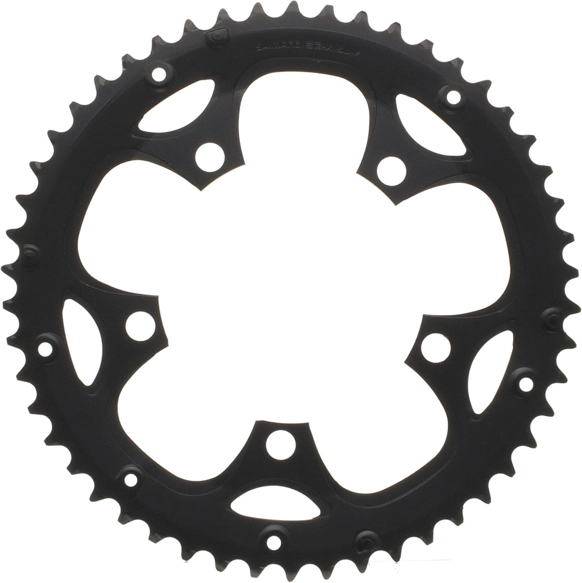 SHIMANO FC-RS200 50T Chainring - Durable Single Metal Ring for 1/2 Inch Pitch